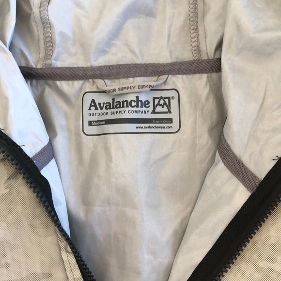 Reflective Windbreaker Jacket Zip Camo Rain Coat - Picture 3 of 7